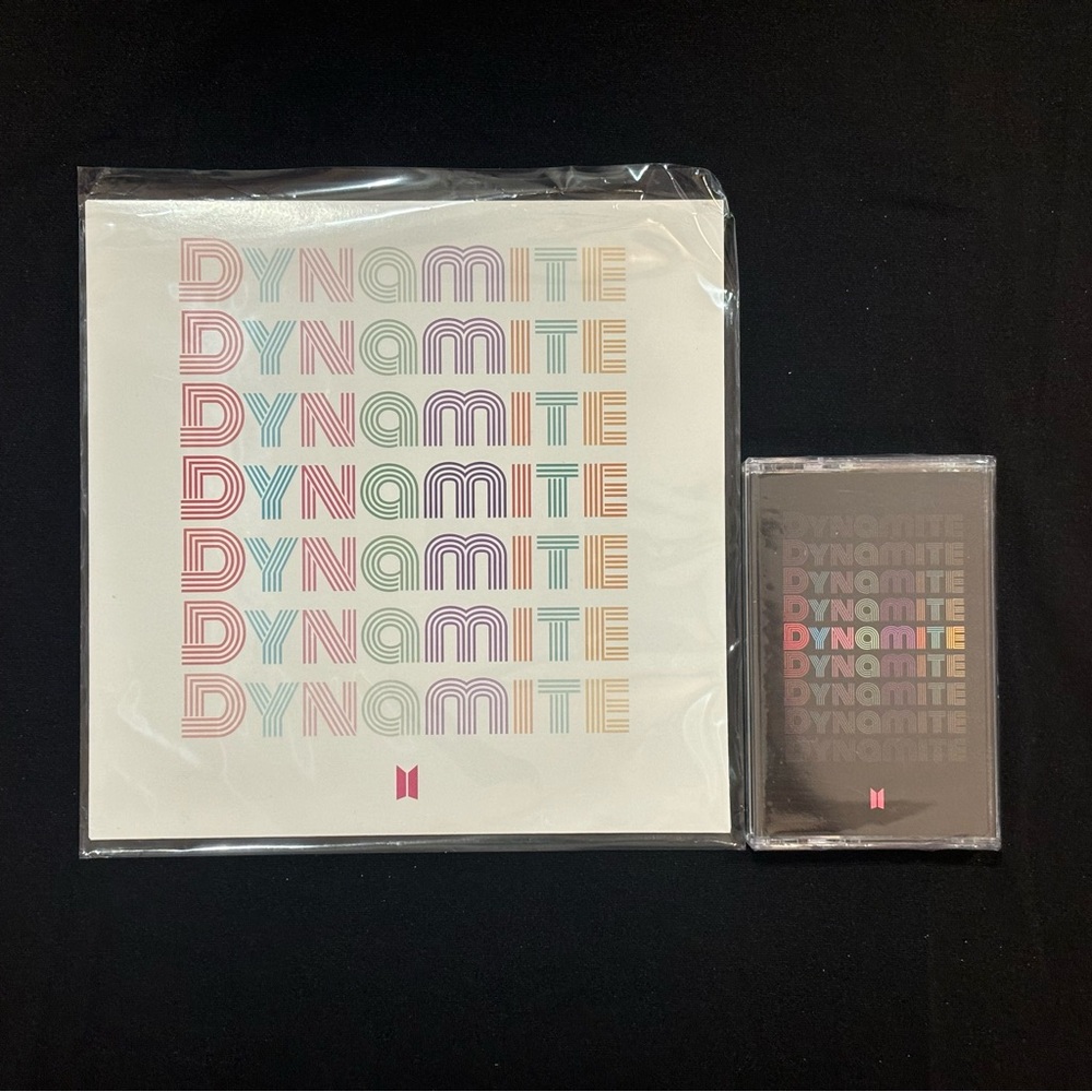 BTS Limited Edition Dynamite vinyl and cassette bundle